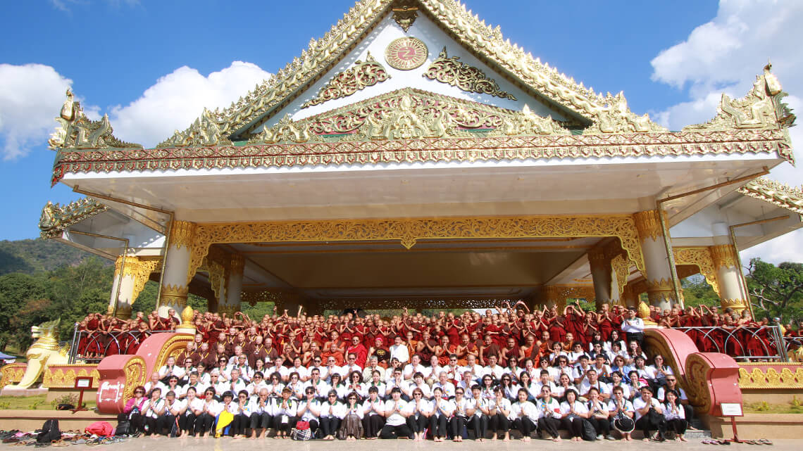 Official Opening Ceremony for the Sitting Buddha at the Mahā Kusalā Yāma Monastery in Myanmar
