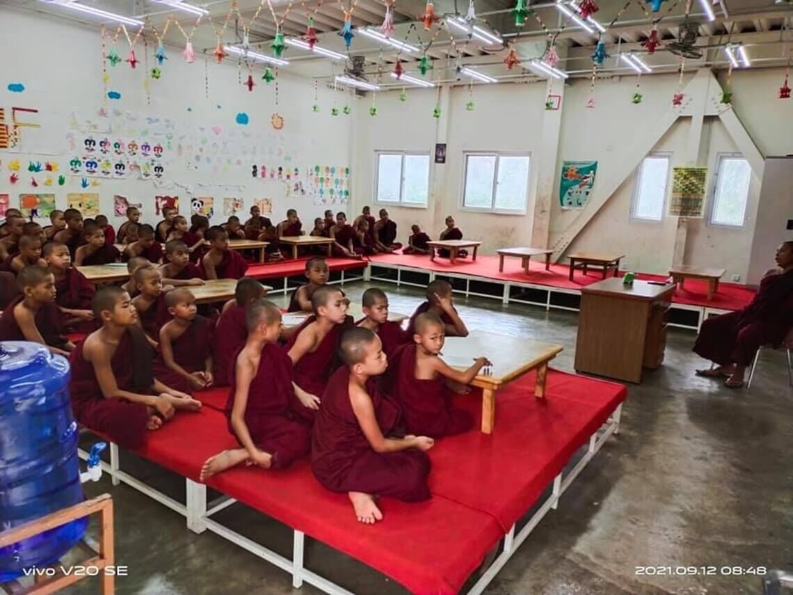 Ling Jiou Mountain School of Sramanas at Naung Mon in Myanmar set as the first base overseas to promote the LJM Six Living Values
